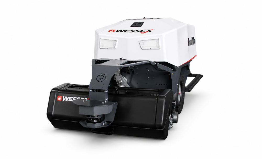 Robot Wessex RoviMo z systemem zbierania trawy